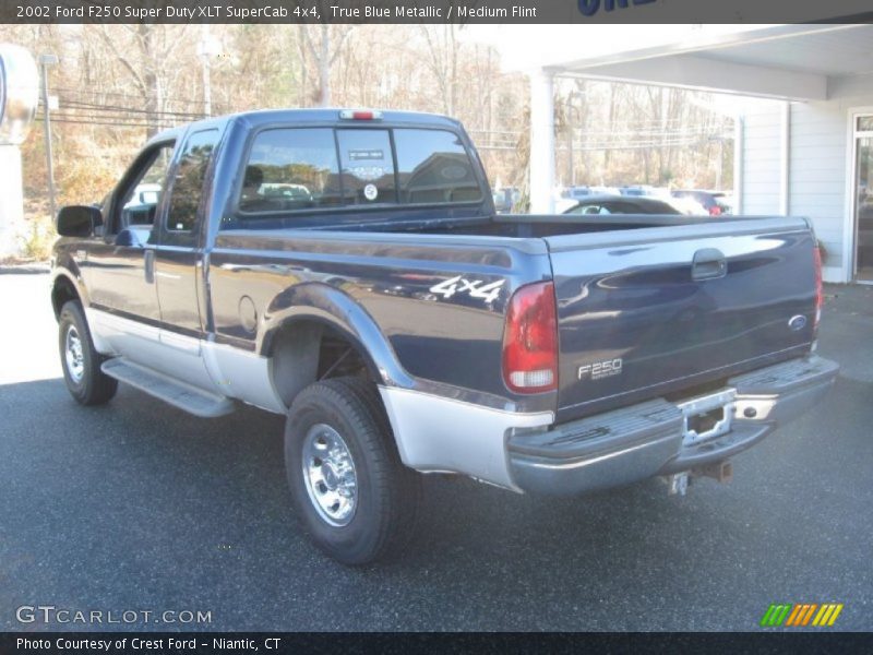 True Blue Metallic / Medium Flint 2002 Ford F250 Super Duty XLT SuperCab 4x4