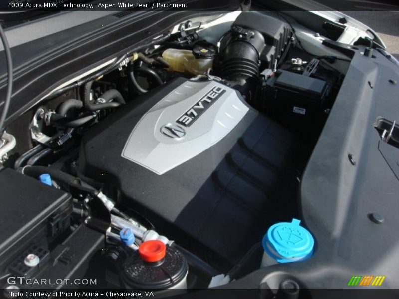 Aspen White Pearl / Parchment 2009 Acura MDX Technology