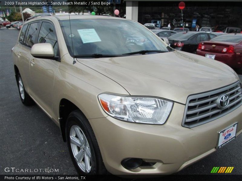Sandy Beach Metallic / Sand Beige 2009 Toyota Highlander