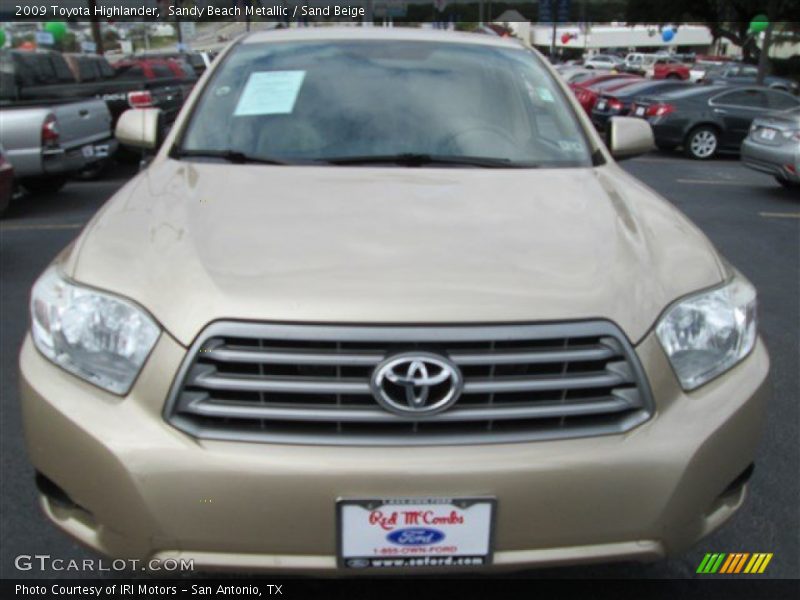 Sandy Beach Metallic / Sand Beige 2009 Toyota Highlander