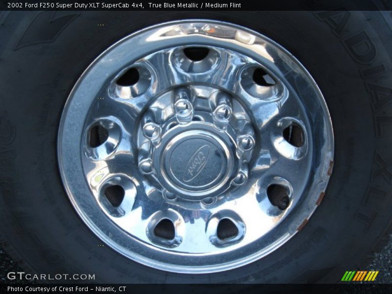 True Blue Metallic / Medium Flint 2002 Ford F250 Super Duty XLT SuperCab 4x4
