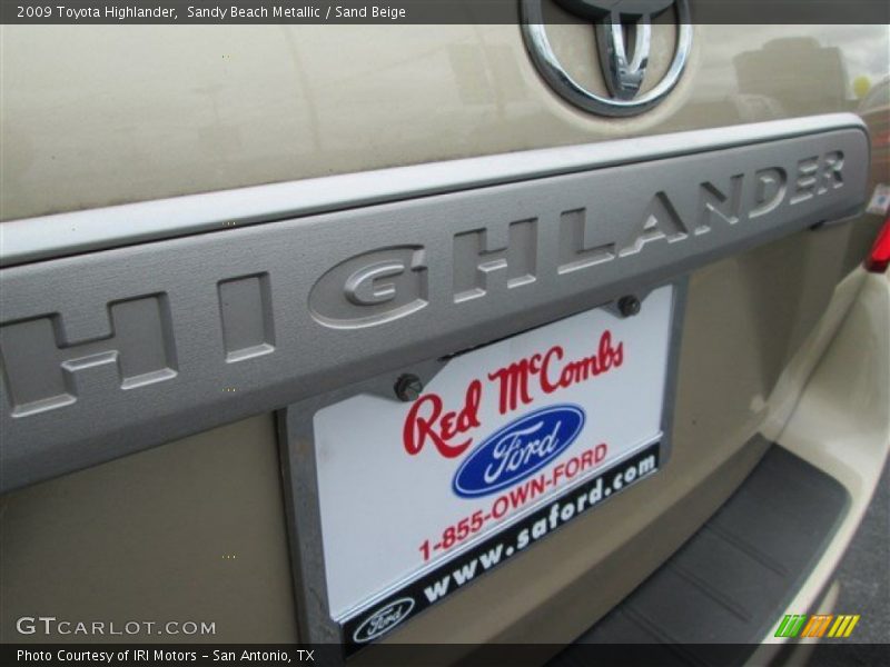 Sandy Beach Metallic / Sand Beige 2009 Toyota Highlander
