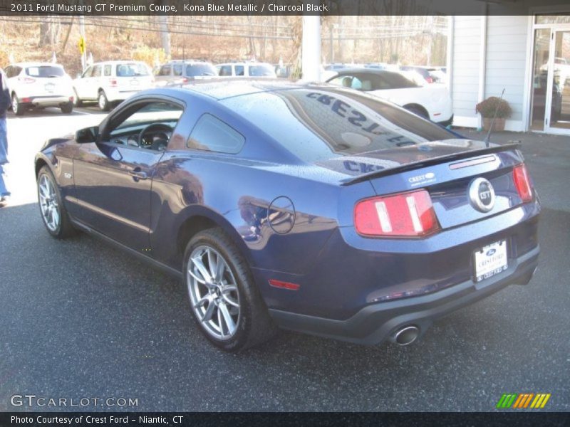 Kona Blue Metallic / Charcoal Black 2011 Ford Mustang GT Premium Coupe