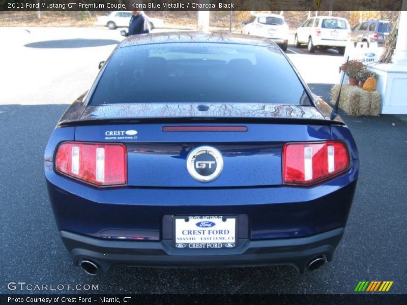 Kona Blue Metallic / Charcoal Black 2011 Ford Mustang GT Premium Coupe