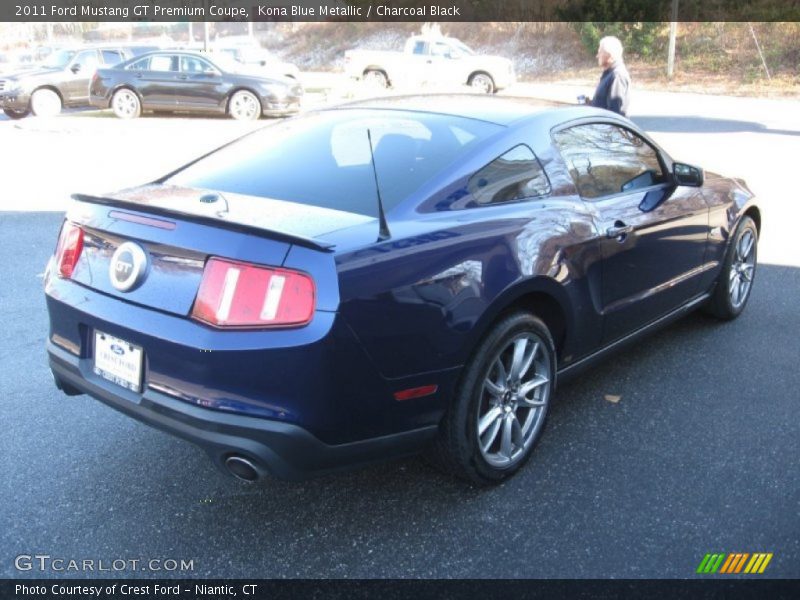 Kona Blue Metallic / Charcoal Black 2011 Ford Mustang GT Premium Coupe