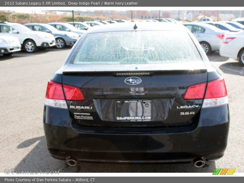 Deep Indigo Pearl / Warm Ivory Leather 2013 Subaru Legacy 3.6R Limited