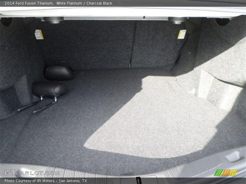 White Platinum / Charcoal Black 2014 Ford Fusion Titanium