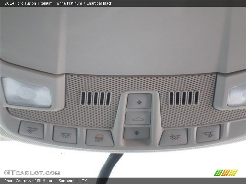 White Platinum / Charcoal Black 2014 Ford Fusion Titanium
