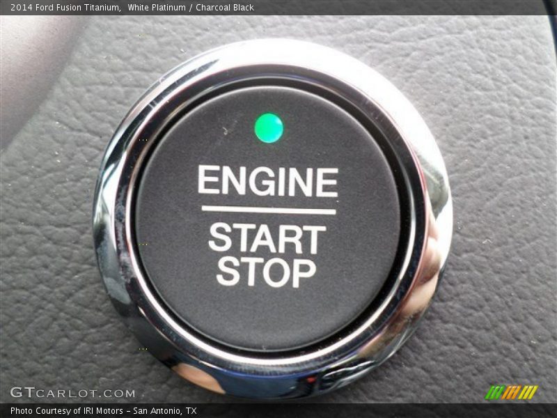 White Platinum / Charcoal Black 2014 Ford Fusion Titanium