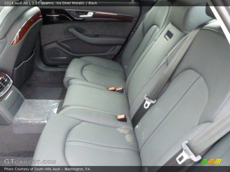 Ice Silver Metallic / Black 2014 Audi A8 L 3.0T quattro