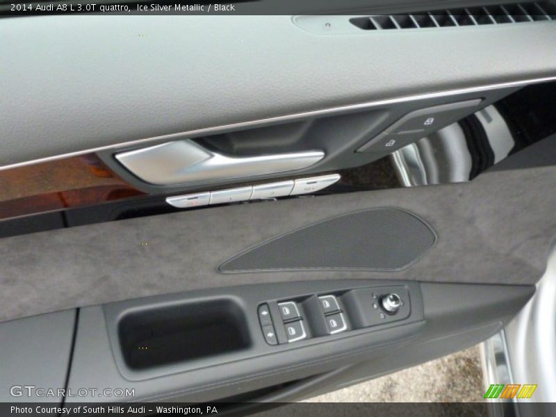 Ice Silver Metallic / Black 2014 Audi A8 L 3.0T quattro