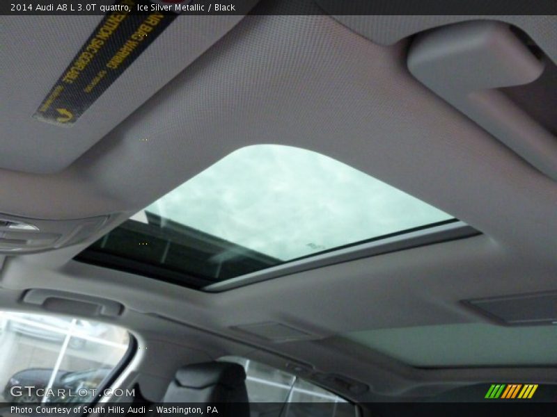 Ice Silver Metallic / Black 2014 Audi A8 L 3.0T quattro