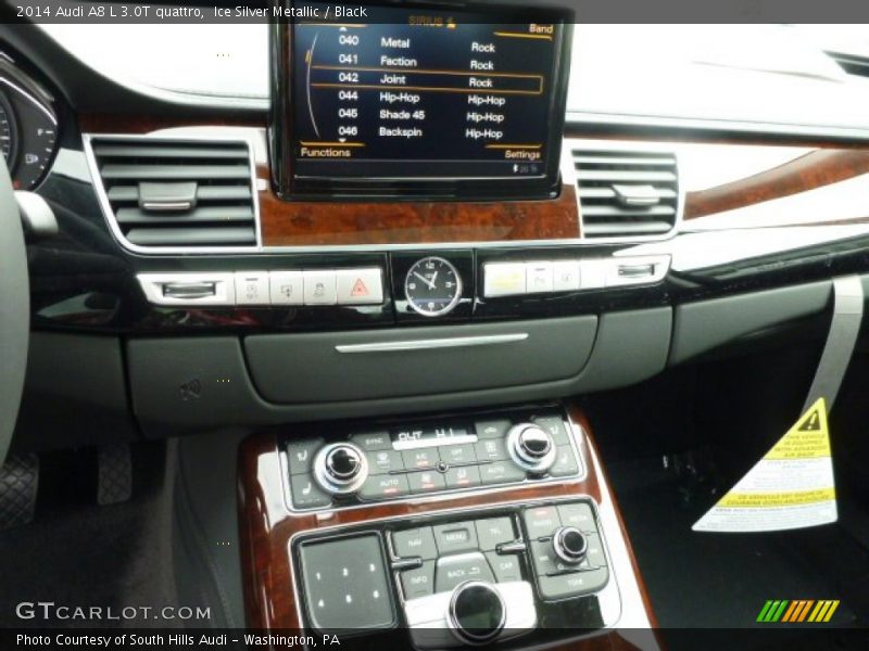 Ice Silver Metallic / Black 2014 Audi A8 L 3.0T quattro