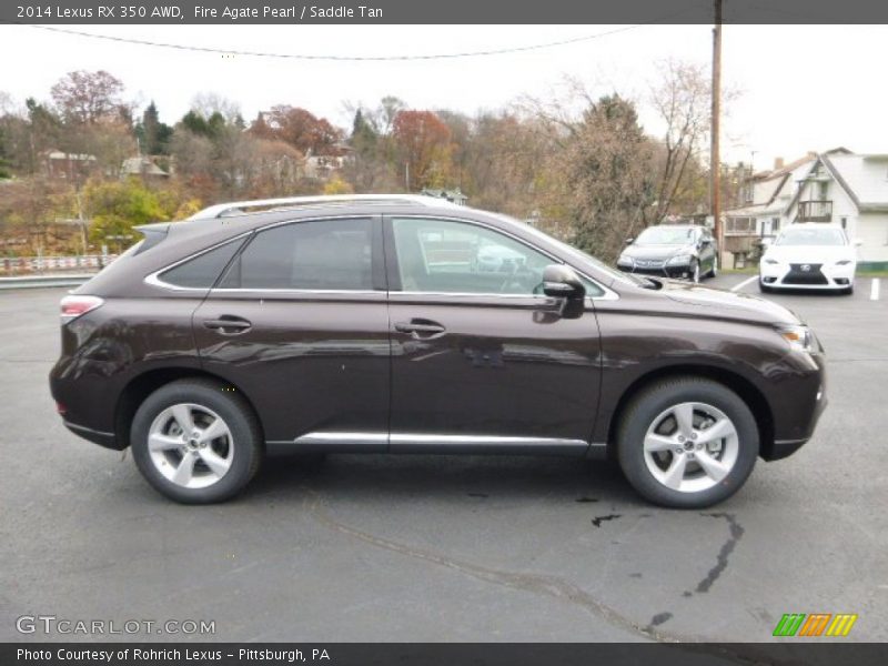 Fire Agate Pearl / Saddle Tan 2014 Lexus RX 350 AWD