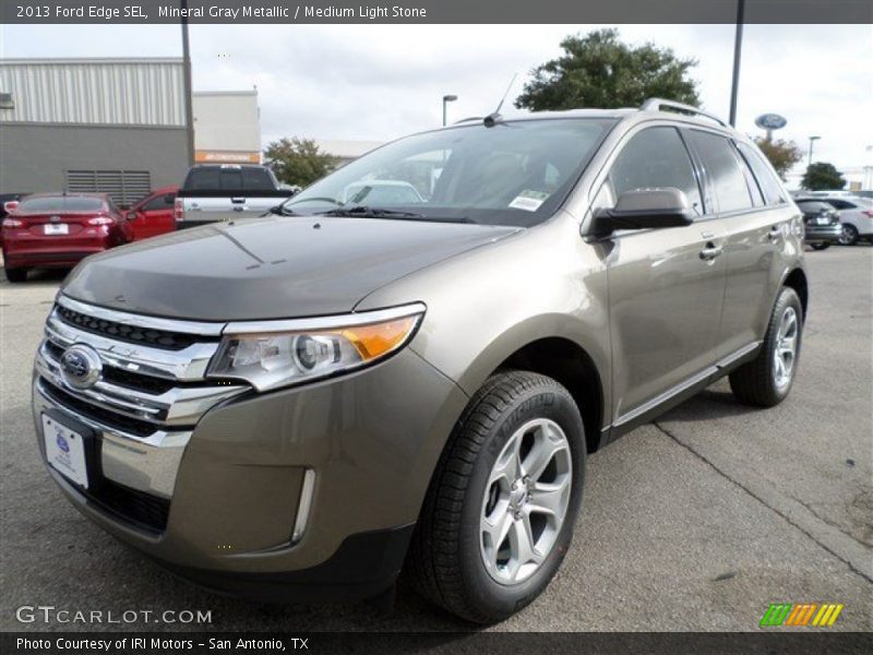 Mineral Gray Metallic / Medium Light Stone 2013 Ford Edge SEL