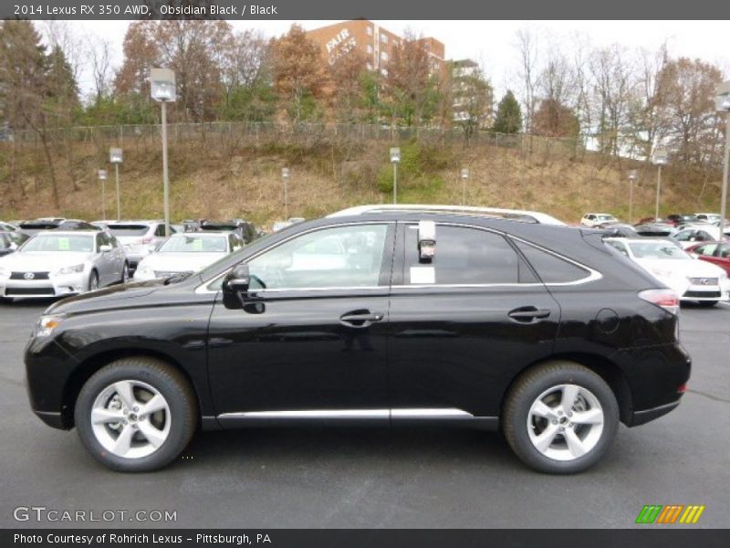 Obsidian Black / Black 2014 Lexus RX 350 AWD