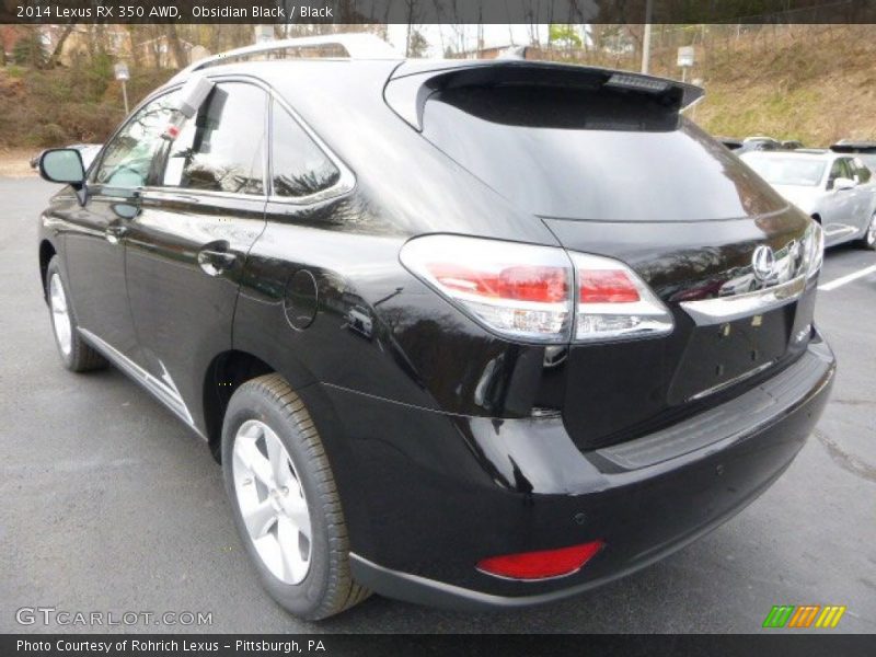 Obsidian Black / Black 2014 Lexus RX 350 AWD