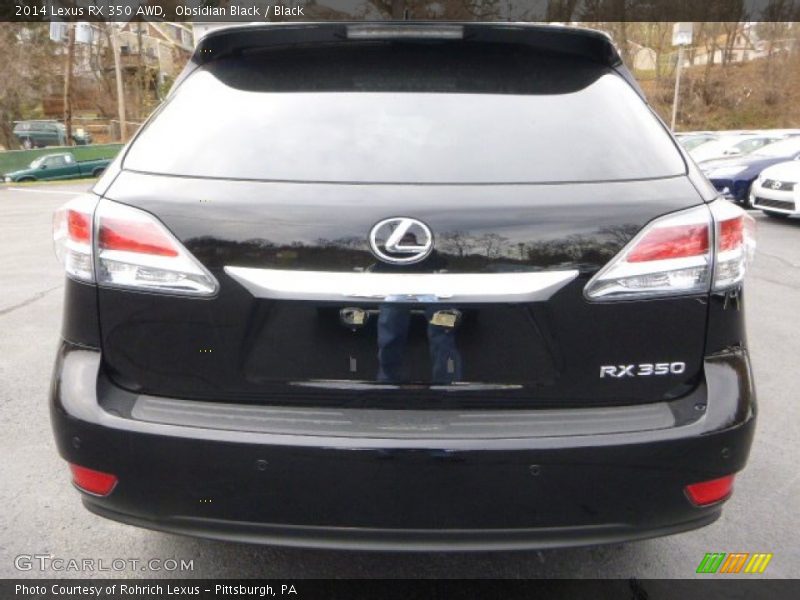 Obsidian Black / Black 2014 Lexus RX 350 AWD