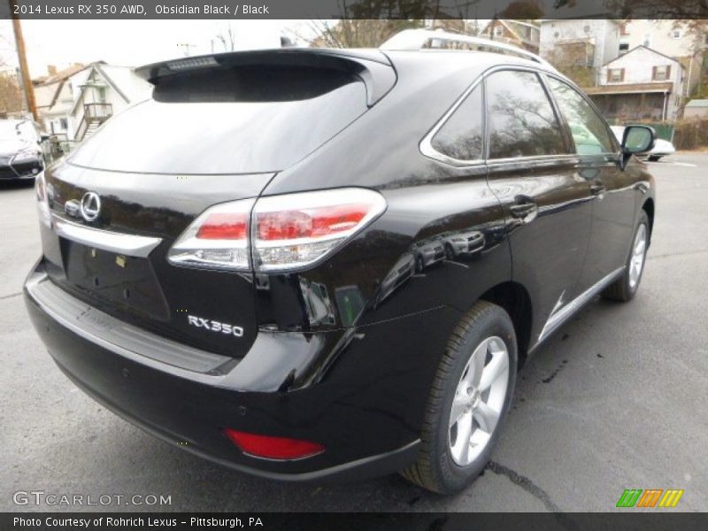 Obsidian Black / Black 2014 Lexus RX 350 AWD