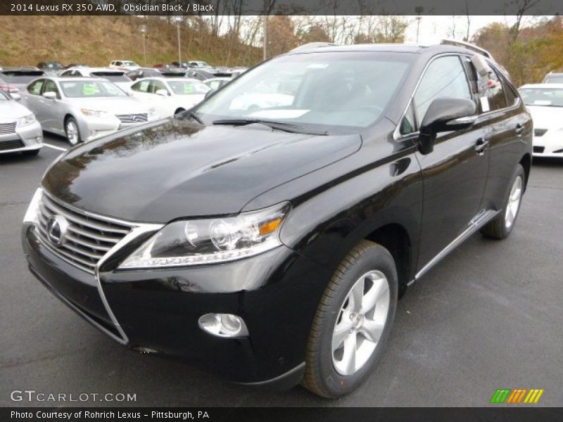 Obsidian Black / Black 2014 Lexus RX 350 AWD