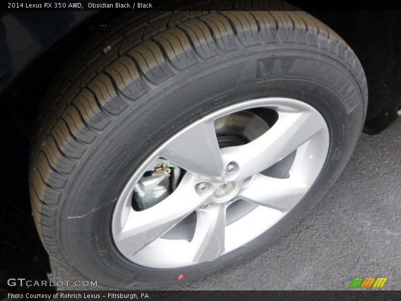 Obsidian Black / Black 2014 Lexus RX 350 AWD