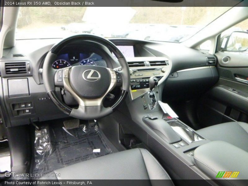 Obsidian Black / Black 2014 Lexus RX 350 AWD