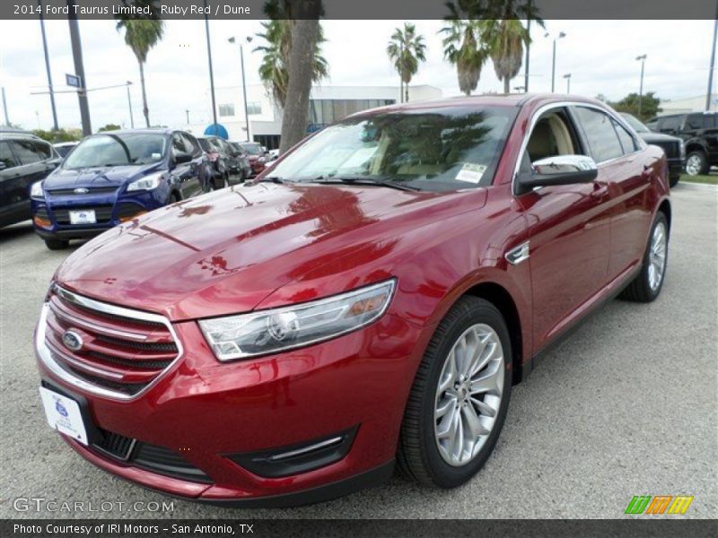 Ruby Red / Dune 2014 Ford Taurus Limited