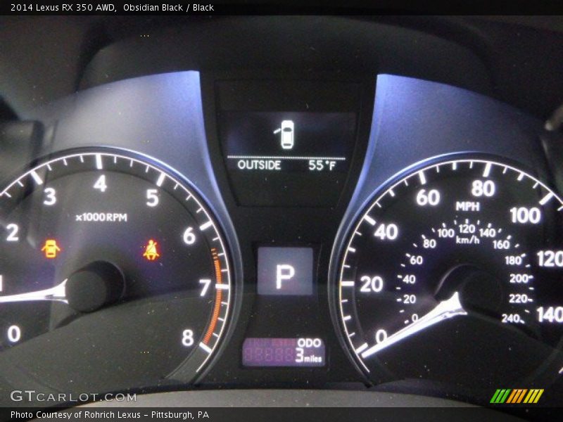 Obsidian Black / Black 2014 Lexus RX 350 AWD