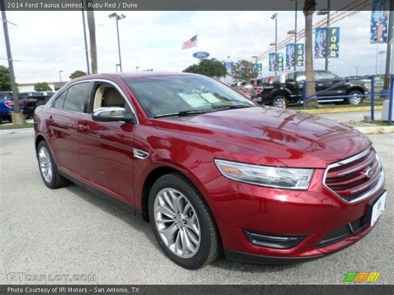 Ruby Red / Dune 2014 Ford Taurus Limited