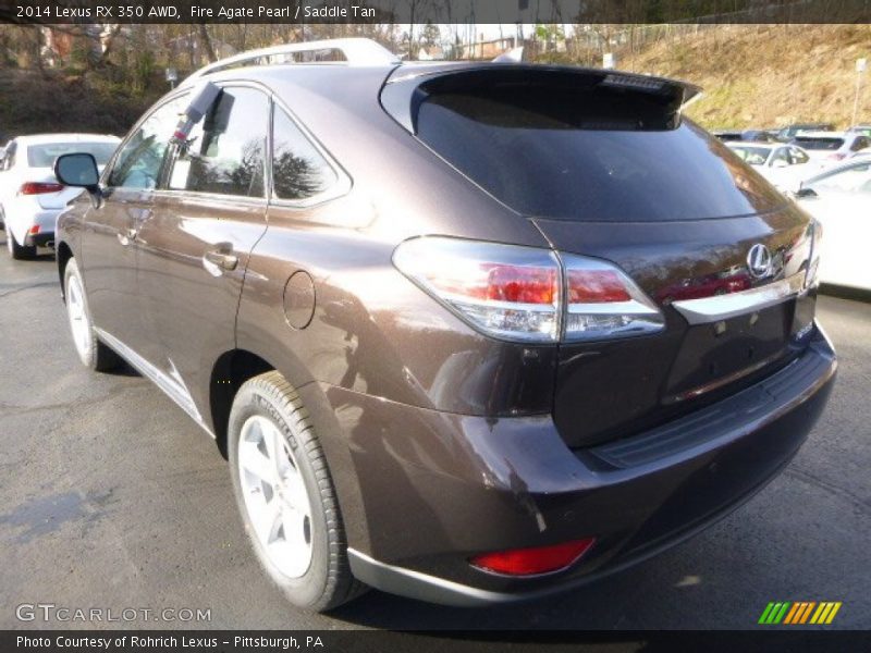 Fire Agate Pearl / Saddle Tan 2014 Lexus RX 350 AWD