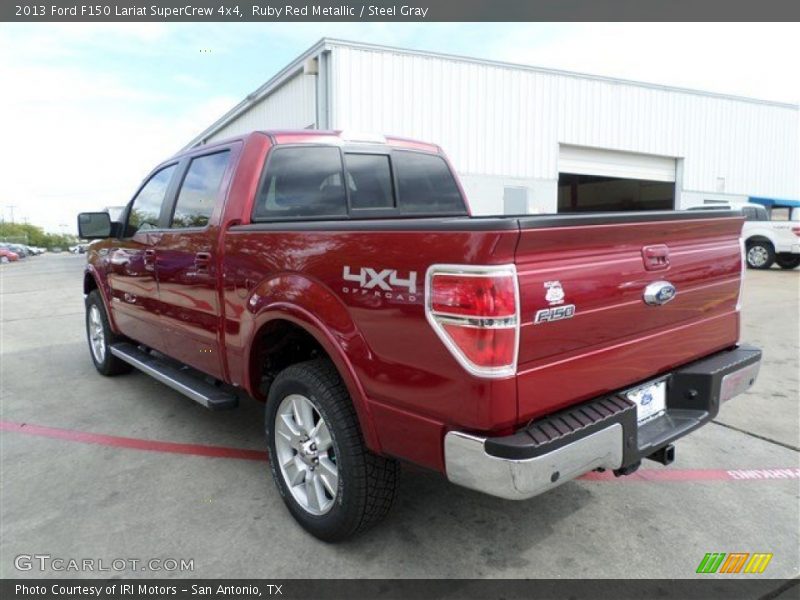 Ruby Red Metallic / Steel Gray 2013 Ford F150 Lariat SuperCrew 4x4