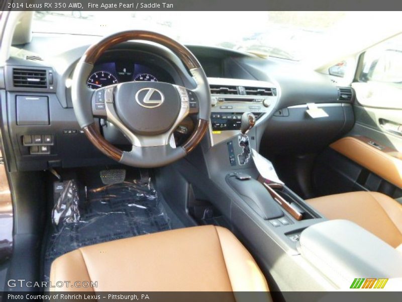 Fire Agate Pearl / Saddle Tan 2014 Lexus RX 350 AWD
