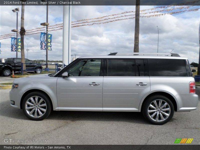 Ingot Silver / Charcoal Black 2014 Ford Flex Limited