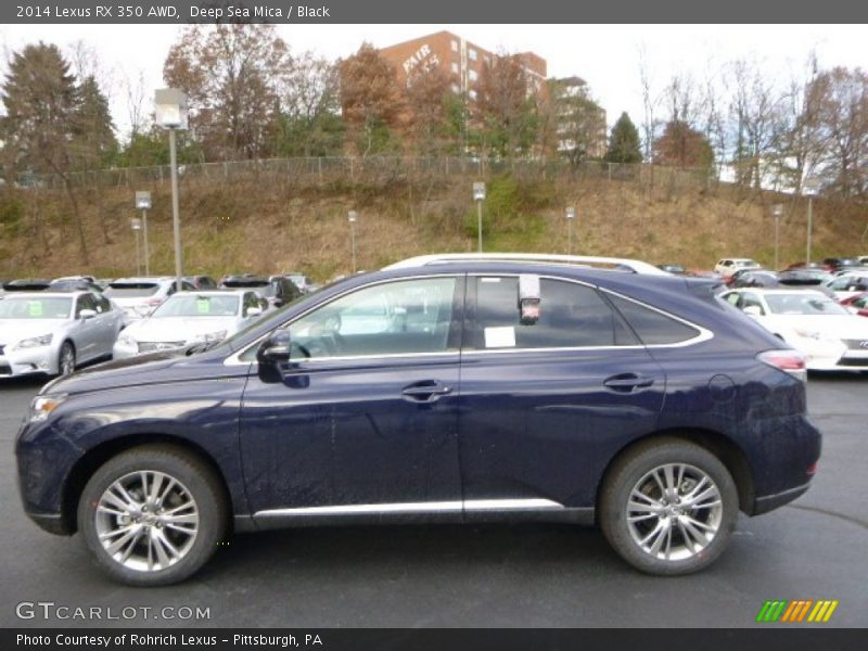 Deep Sea Mica / Black 2014 Lexus RX 350 AWD