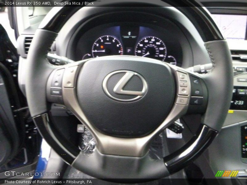 Deep Sea Mica / Black 2014 Lexus RX 350 AWD