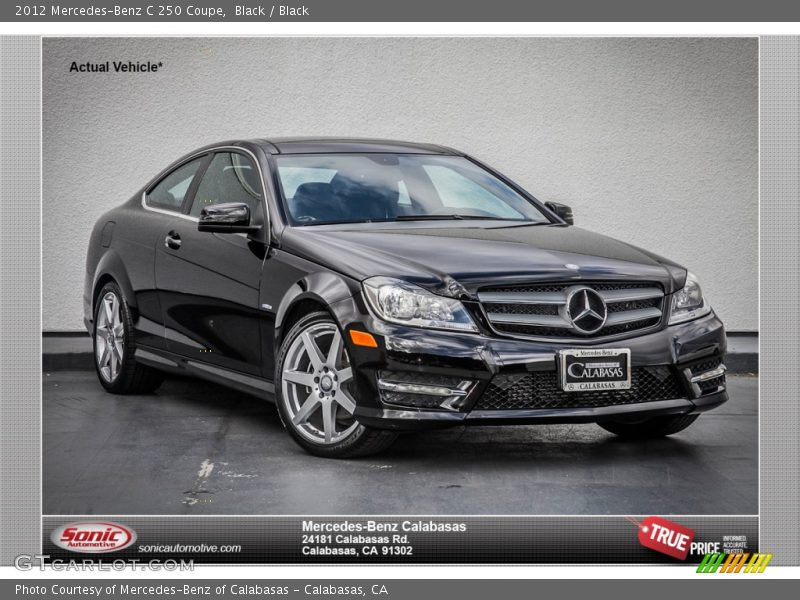 Black / Black 2012 Mercedes-Benz C 250 Coupe