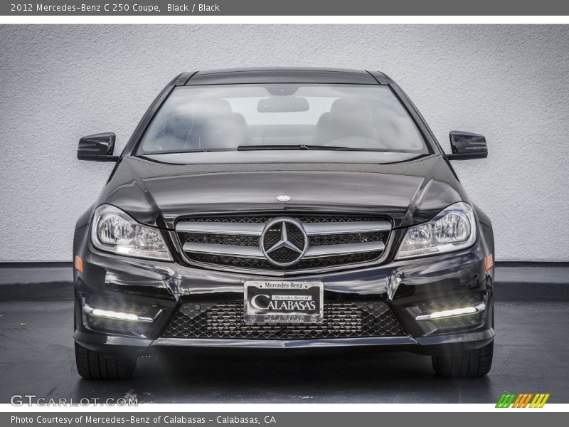 Black / Black 2012 Mercedes-Benz C 250 Coupe