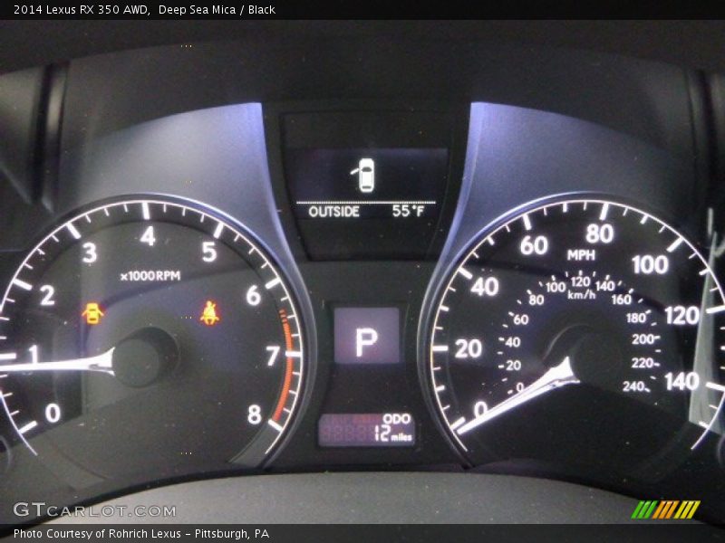 Deep Sea Mica / Black 2014 Lexus RX 350 AWD
