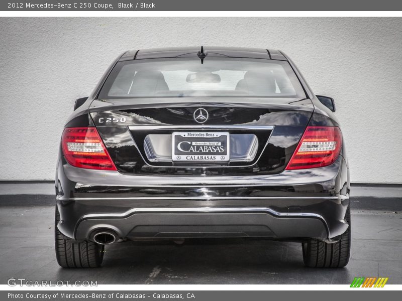 Black / Black 2012 Mercedes-Benz C 250 Coupe