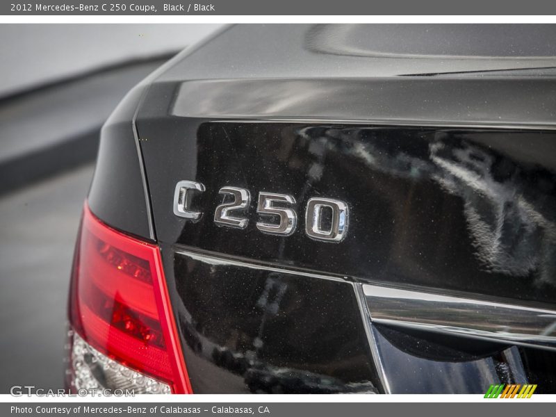 Black / Black 2012 Mercedes-Benz C 250 Coupe