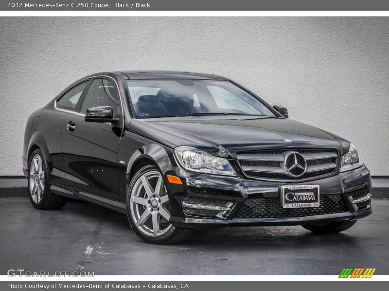 Black / Black 2012 Mercedes-Benz C 250 Coupe