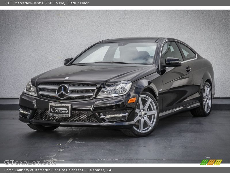 Black / Black 2012 Mercedes-Benz C 250 Coupe