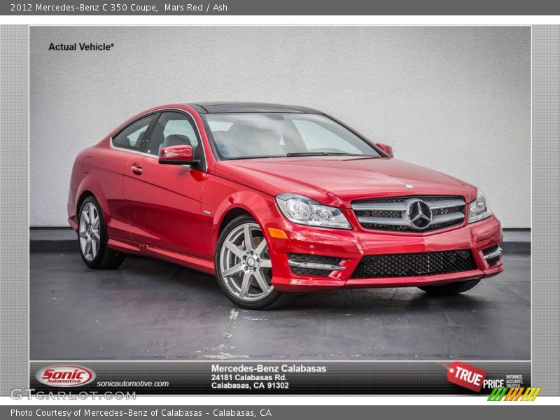 Mars Red / Ash 2012 Mercedes-Benz C 350 Coupe