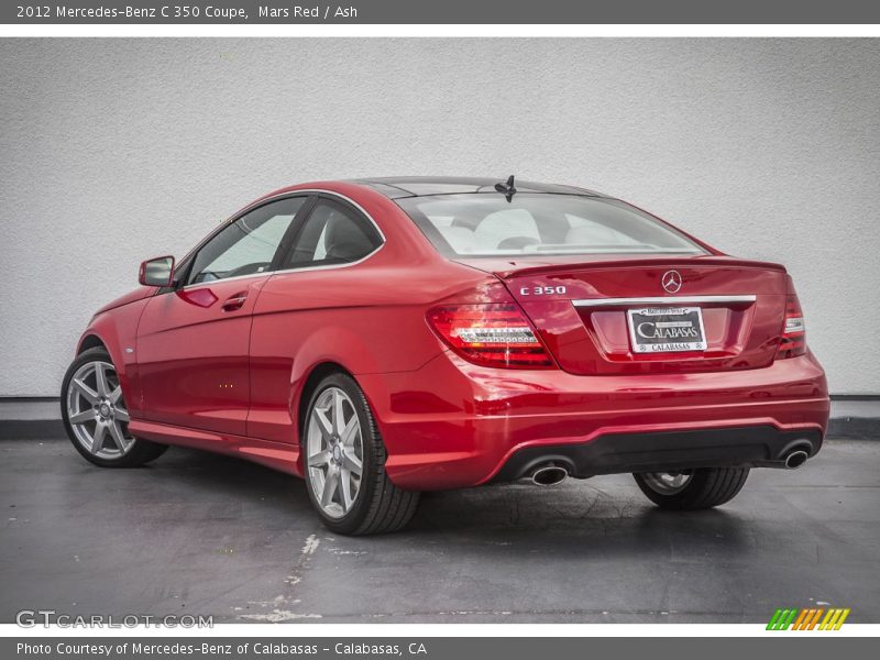 Mars Red / Ash 2012 Mercedes-Benz C 350 Coupe