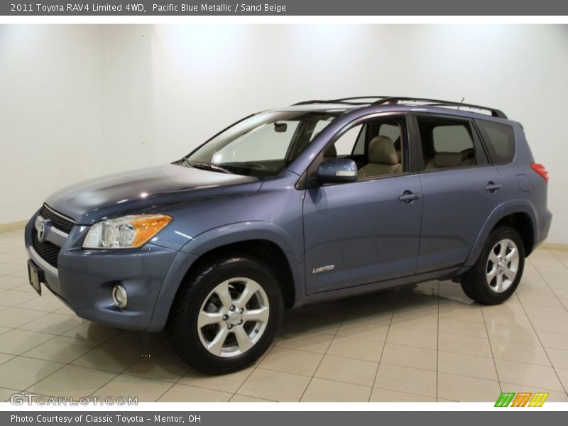 Pacific Blue Metallic / Sand Beige 2011 Toyota RAV4 Limited 4WD