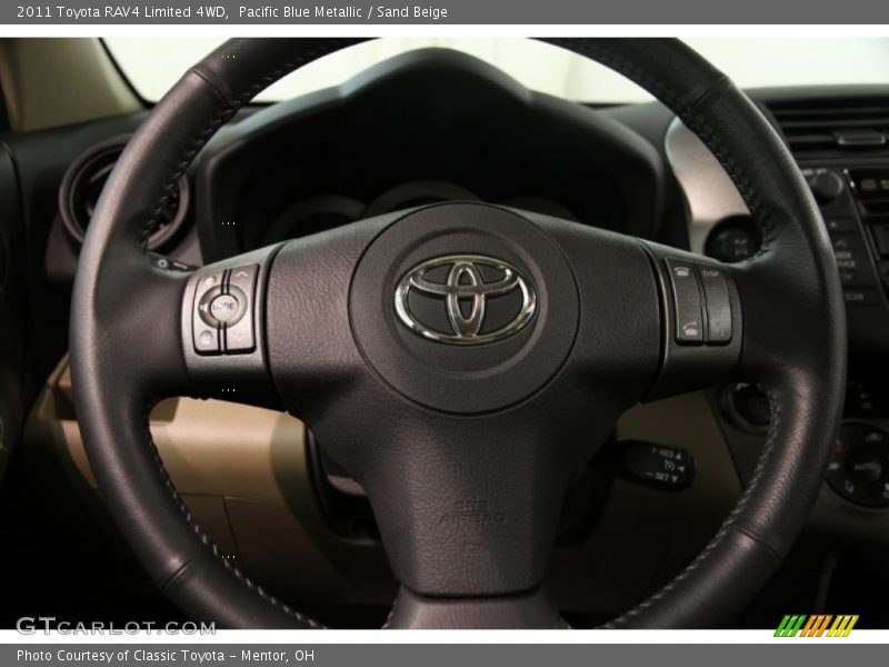 Pacific Blue Metallic / Sand Beige 2011 Toyota RAV4 Limited 4WD