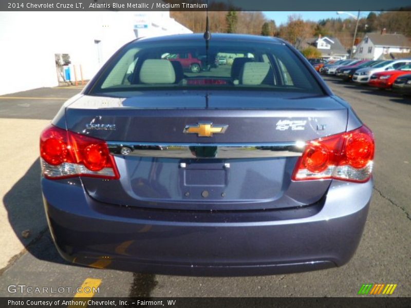 Atlantis Blue Metallic / Medium Titanium 2014 Chevrolet Cruze LT