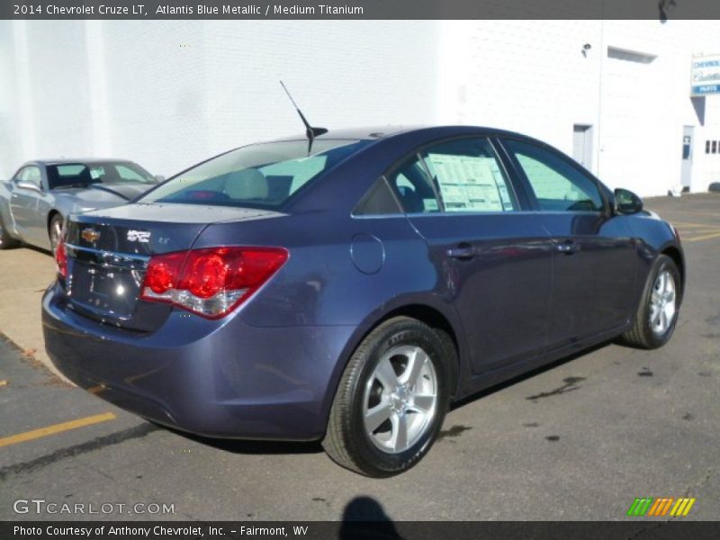 Atlantis Blue Metallic / Medium Titanium 2014 Chevrolet Cruze LT