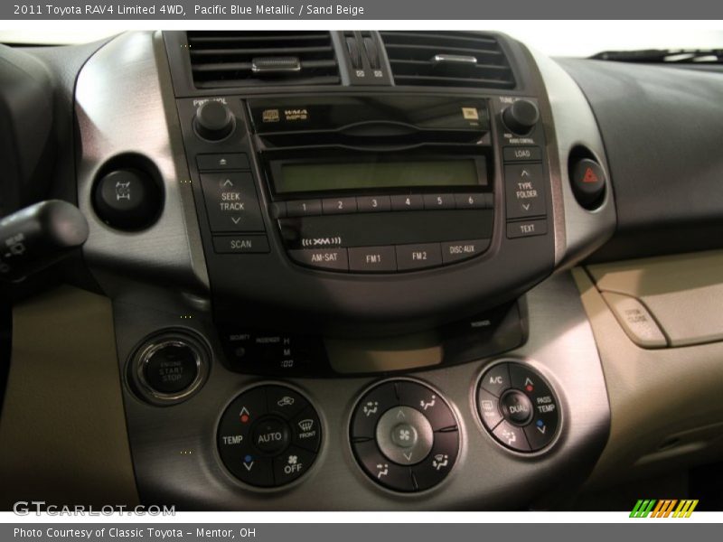 Pacific Blue Metallic / Sand Beige 2011 Toyota RAV4 Limited 4WD