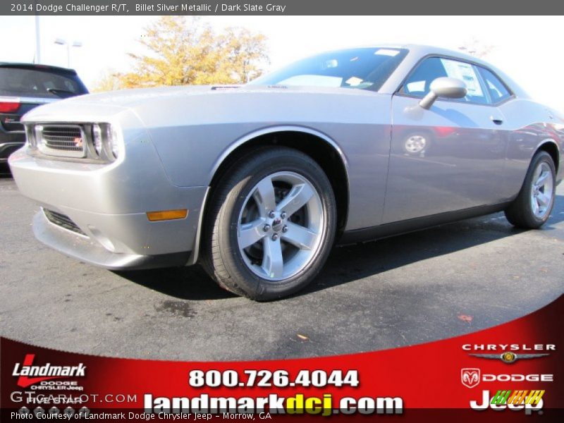 Billet Silver Metallic / Dark Slate Gray 2014 Dodge Challenger R/T